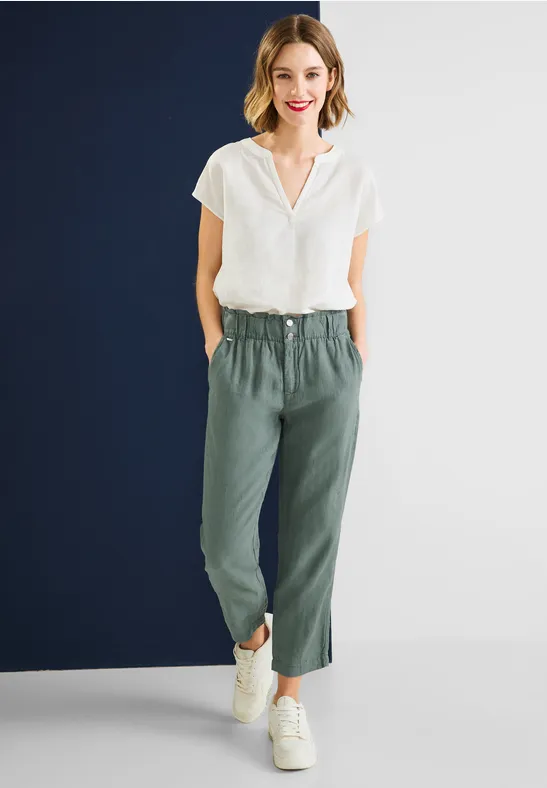 Street one leinenhose damen Clearance