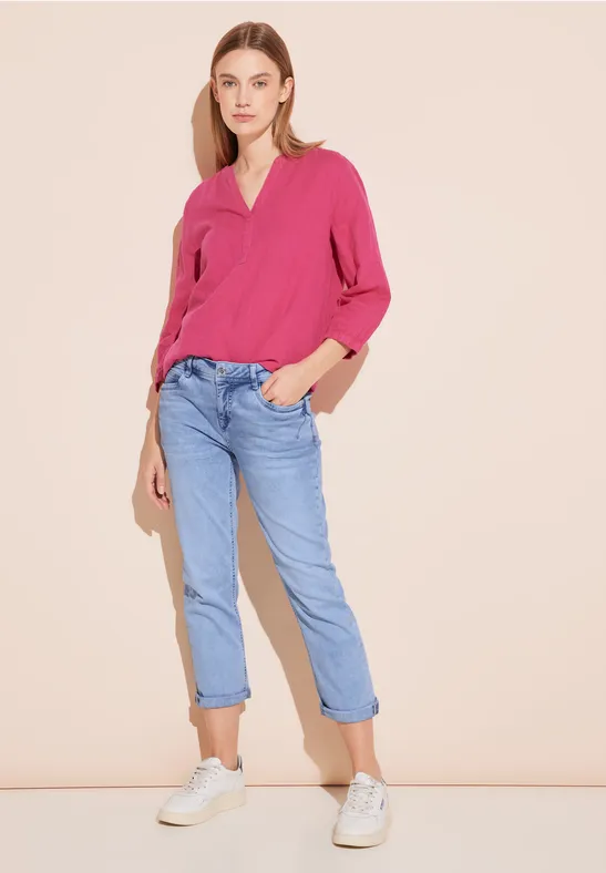 7/8-Jeans im Casual Fit für Damen in Grau - JANE