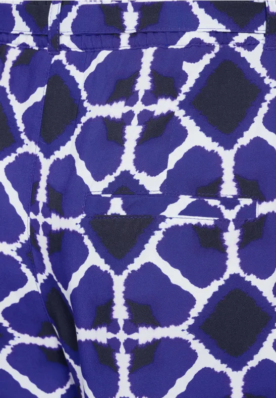 Short Paperbag à Imprimé Pour Femmes En Violet