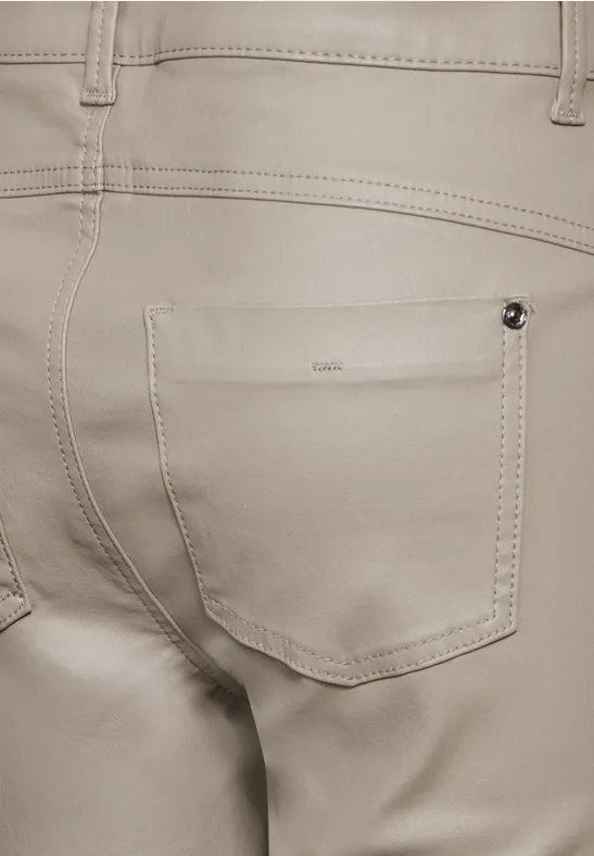 Beschichtete hose damen beige Clearance