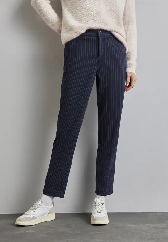 Relaxed Fit linnen chino voor heren in Groen