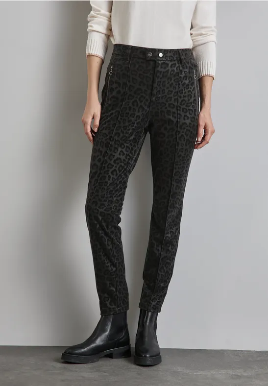 Cape Réversible Léopard Street One Pour Femme - Noir, Taille Unique, Avec Franges, Style Bohème - 8