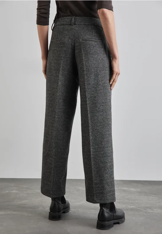 Street One Straight Leg Hose Mit Detail