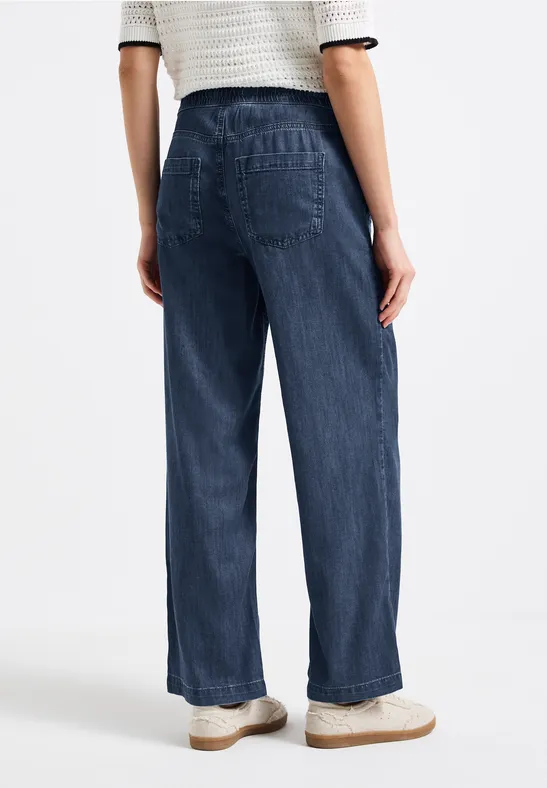 STREET-ONE Wide Legs Jeans pour femmes en Bleu STREET-ONE