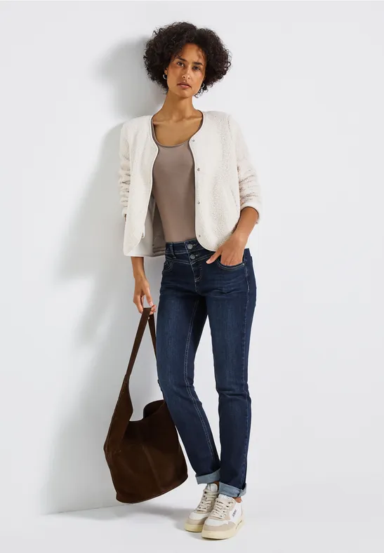 STREET-ONE Jeans im Slim Fit für Damen in Blau - YORK | STREET-ONE