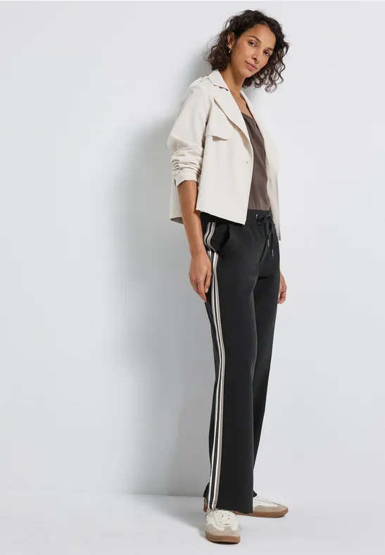 Jean Femme Street One à Rayures Gallon - Taille Haute, Jambes Droites, Délavage Bleu - Coupe Décontractée - 5