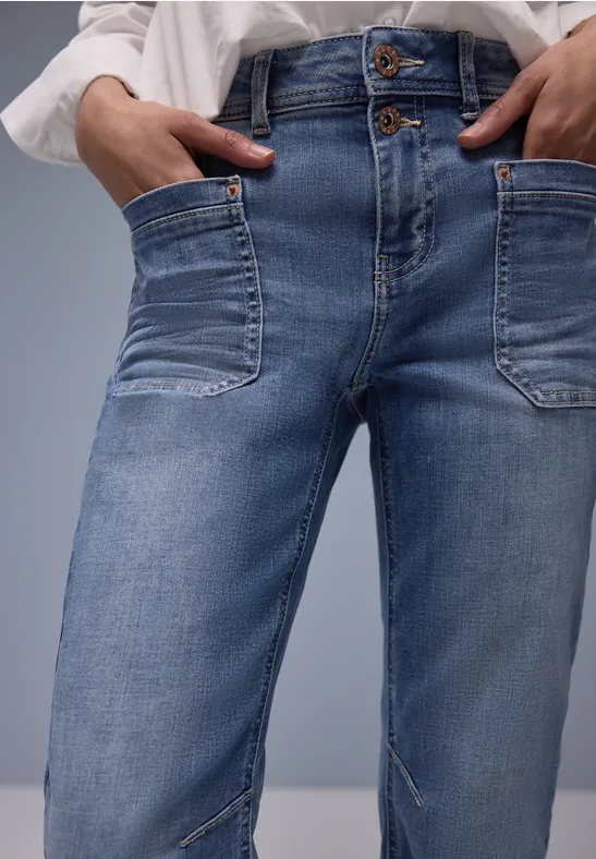 STREET-ONE Boyfriend-Jeans für Damen in Blau | STREET-ONE