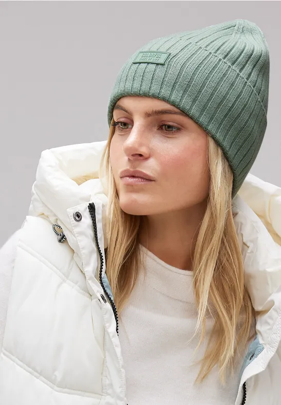 STREET-ONE Strick Beanie für Damen in Grün STREET-ONE