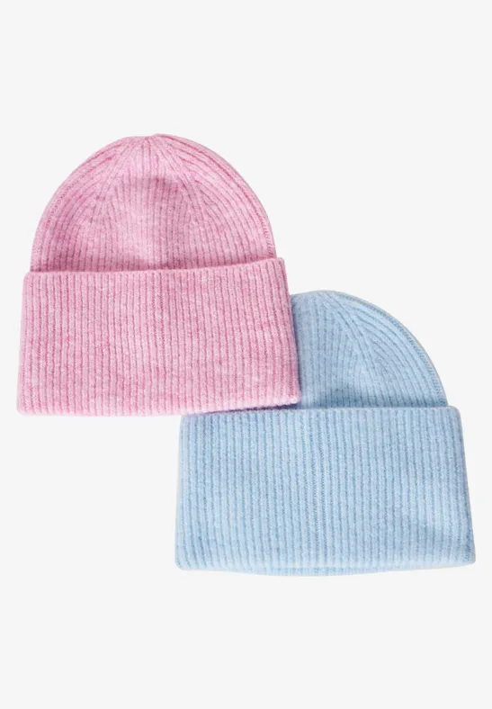 STREET-ONE Beanie in gemengde look voor dames in Roze | STREET-ONE