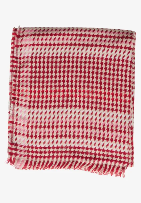 Foulard Rouge Et Blanc à Carreaux Style Campagne - Occasion, Design Simple