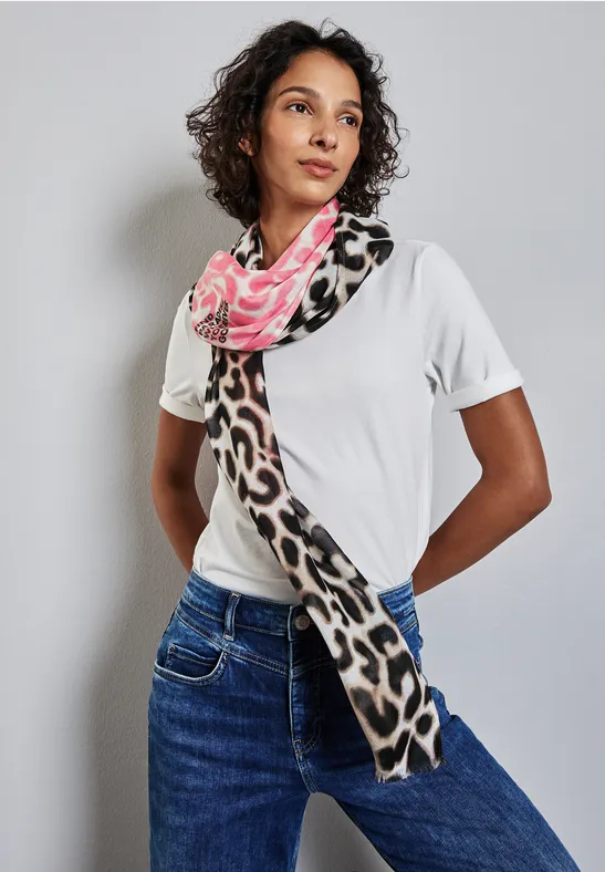 Wiederverwendbare 3-lagige Baumwoll-Gesichtsmaske – Rosa Mit Leopardenmuster, One Size, Waschbar