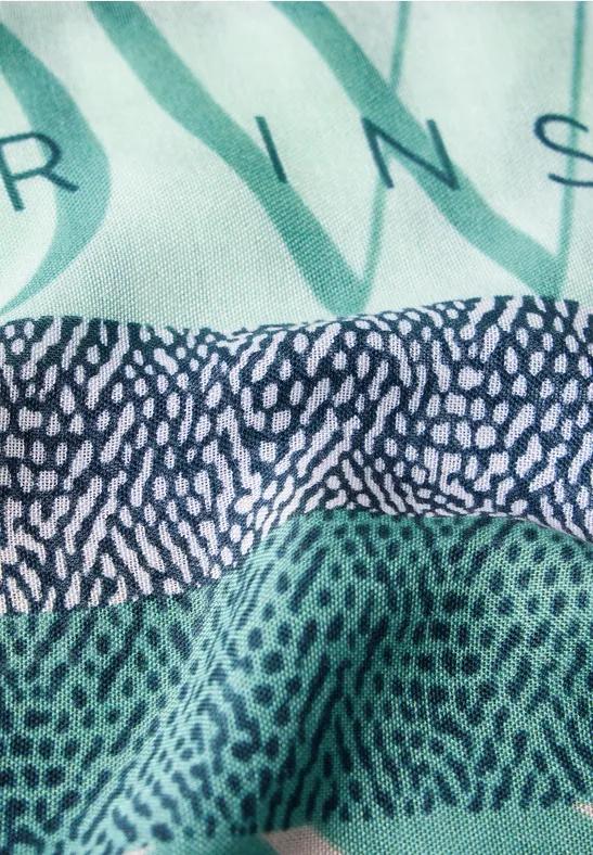 Street One Damen Loop Schal - Gemustert - 100% Modal - Weich & Angenehm - Modischer Schlauchschal