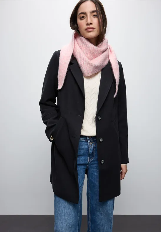 Street One Damen Schal - Woll Schal Mit Melange Look Für Den Winter