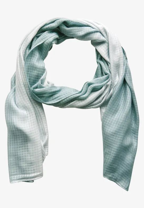 Street One Damen Schal - Semitransparent Mit Karomuster, 70x190 Cm, Weiche Viskose