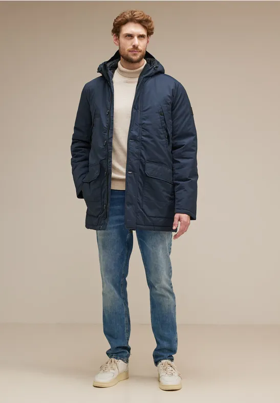 Nylon Jacke Winterjacke Street One Parka Grau STREET-ONE