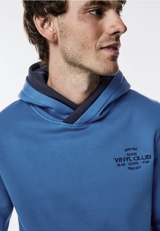 Pepe Jeans Sweat à capuche - blue/bleu - (Seconde main Pepe Jeans Sweat à capuche - blue/bleu - (Seconde main