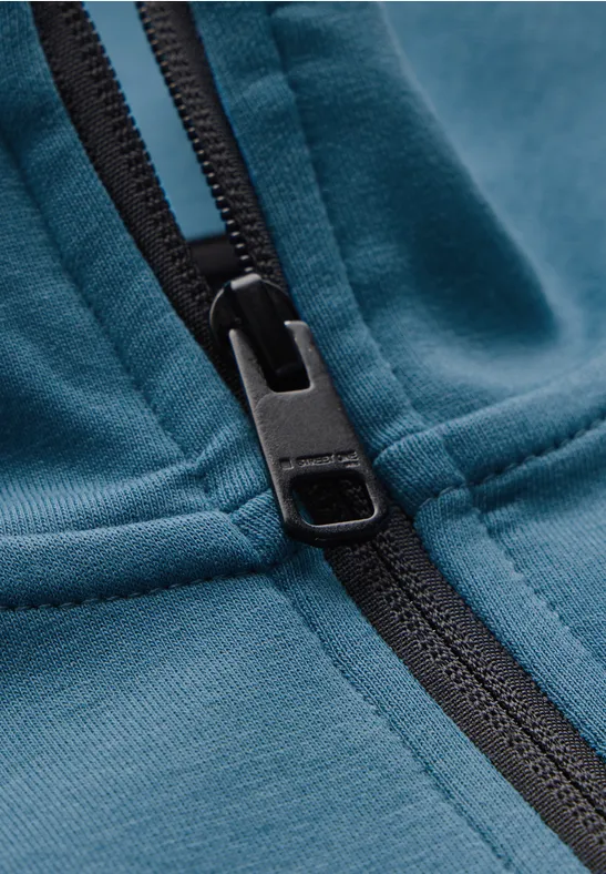 Sweat Homme Matalan, Fermeture éclair, Coton Bleu, Taille L, Très Bon état