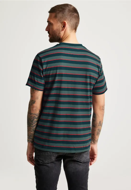 T-shirt Rayé Multicolore Femme - Taille L - Manches 3/4 - Occasion En Très Bon état