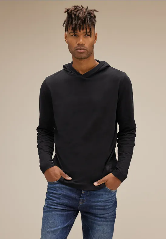 Heren T-shirt Korte Mouw Met Capuchon