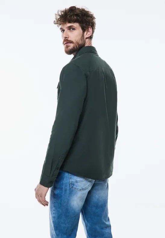 Chemise avec poche poitrine pour hommes en Vert Chemise avec poche poitrine pour hommes en Vert