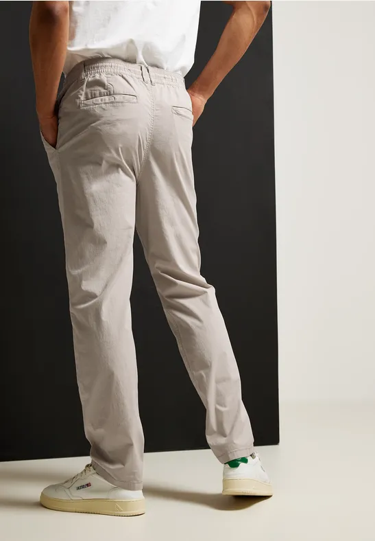 Pantalon Quotidien Homme Pantalon Chino Homme Essentials - Coupe Ajustée Élastique - Style Décontracté Classique Chino Coton Extensible Coupe Ajustée