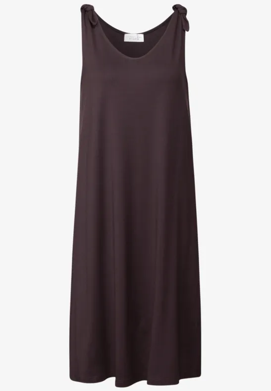 Robe En Velours Street One Femme - Col Fendu, Manches Boutonnées, Poches, Longueur Genoux