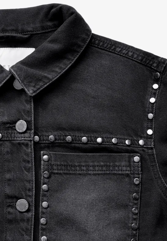 STREET-ONE Kurze Jeansjacke für Damen in Schwarz STREET-ONE