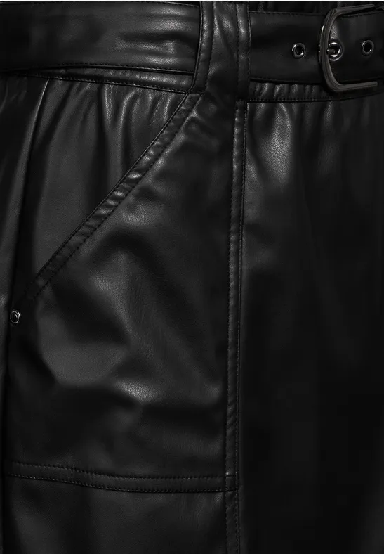 Jake*s Collection Knielange kokerrok in effen design in zwart online kopen | P&C