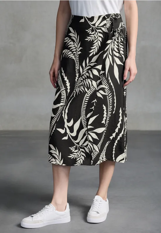 STREET-ONE Wikkelrok voor dames in Zwart STREET-ONE - Main Image