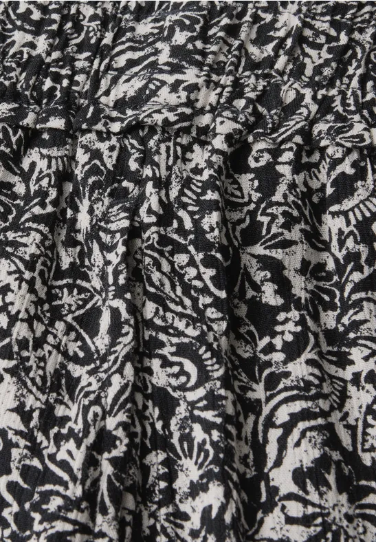 STREET-ONE Loop Avec Mélange De Motifs Pour Femmes En Noir | STREET-ONE