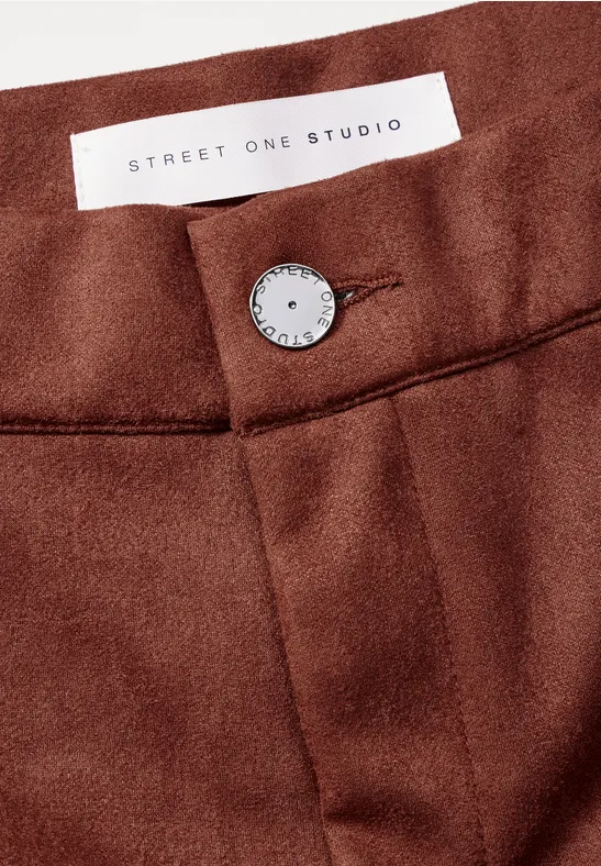 Pantalon marron large velours côtelé - Cozette Lille