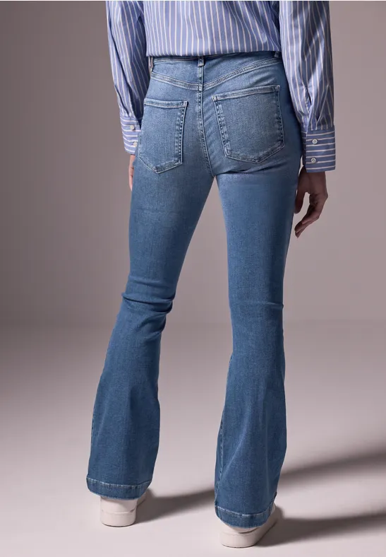 │Odd Studio│ Slit bootcut denim pants LIGHT BLUE OO3FFDP10 Stylish Bootcut Jeans - Low & High Waist for Women | Shop