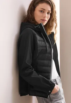 Veste Softshell Street One Pour Femme - Capuche Réglable, Poches Zippées, Design Épuré - Taille 38