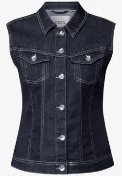 Guira Damen Jeansweste ärmellos - Denim Weste Mit V-Ausschnitt Für Sommer Streetstyle