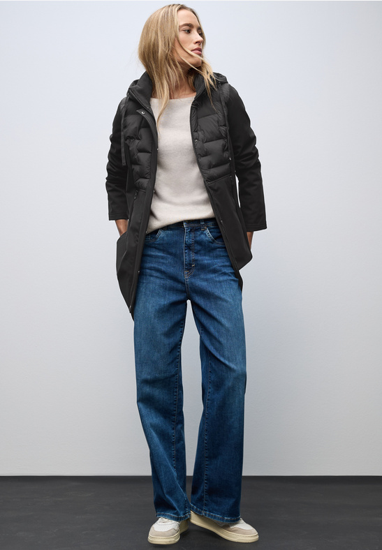 Street One Mat Mix Softshell Jkt Black