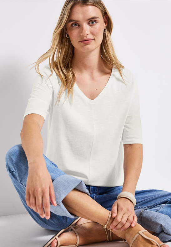 Street One Style Gerda w.new v-neck off white