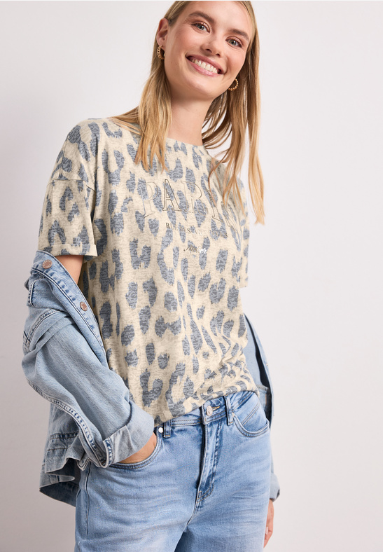 Street One Printed burn dessin shirt w.pa timeless beige