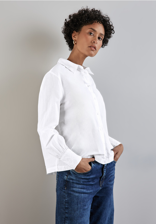 Street One Shirtcollarblouse w embroidery