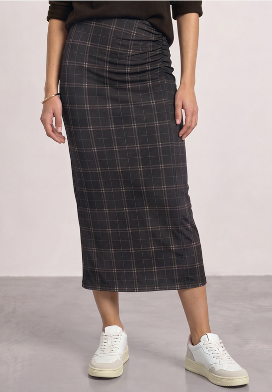 Street One Style Pepica Mesh AOP black coffee
