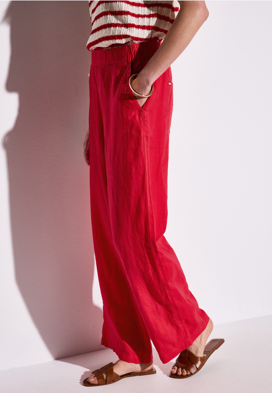 Street One SOL Wide Leg High Waist L30 Leglory red